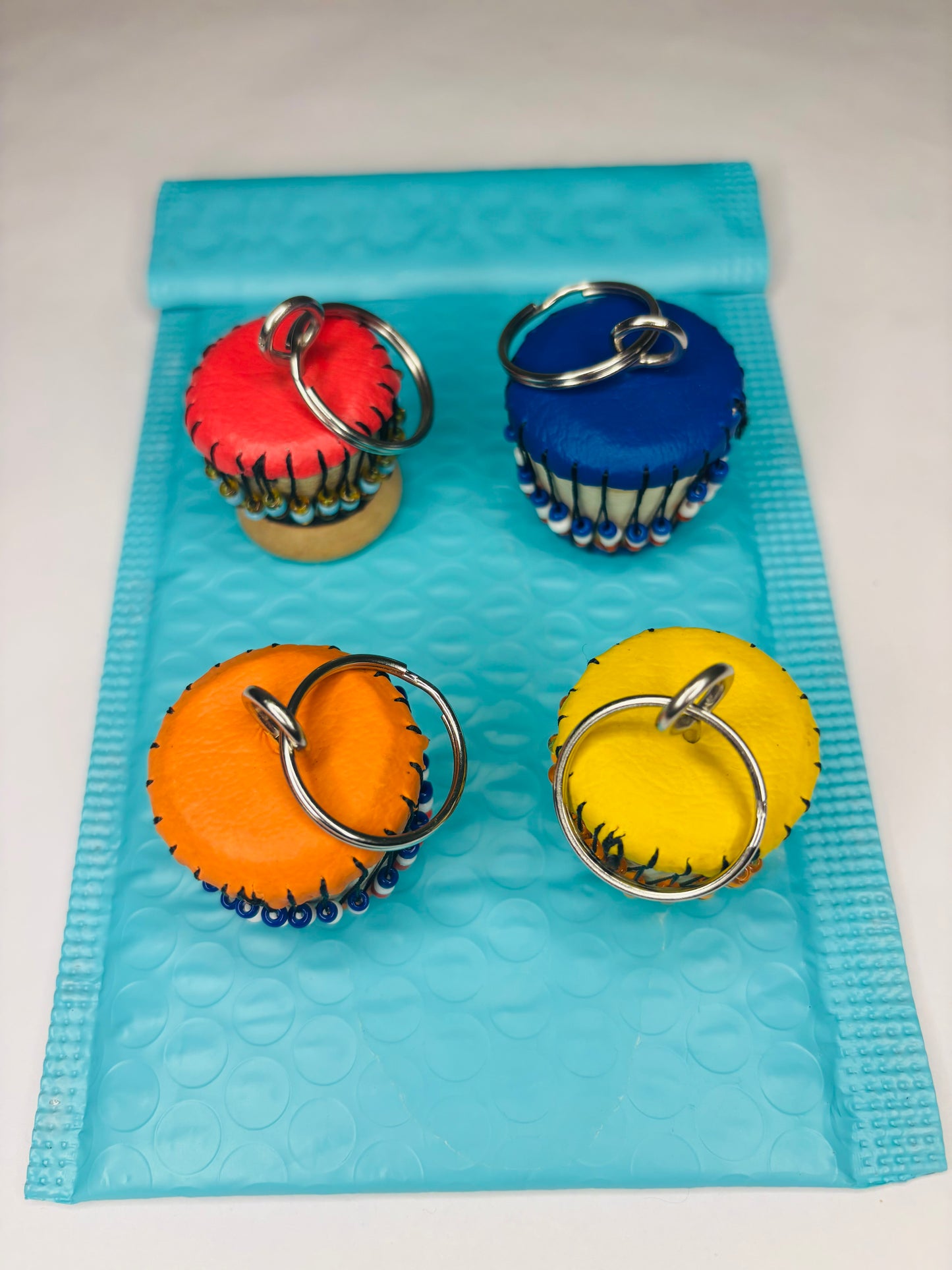 African Glamour Mystery Shell Keychain