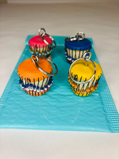 African Glamour Mystery Shell Keychain